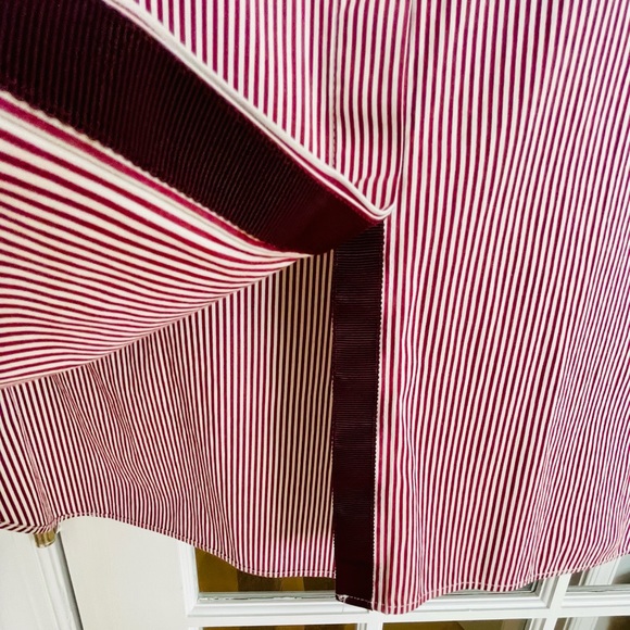 J Crew Pinstripe Tunic Side Slits Size 8 - Picture 3 of 13